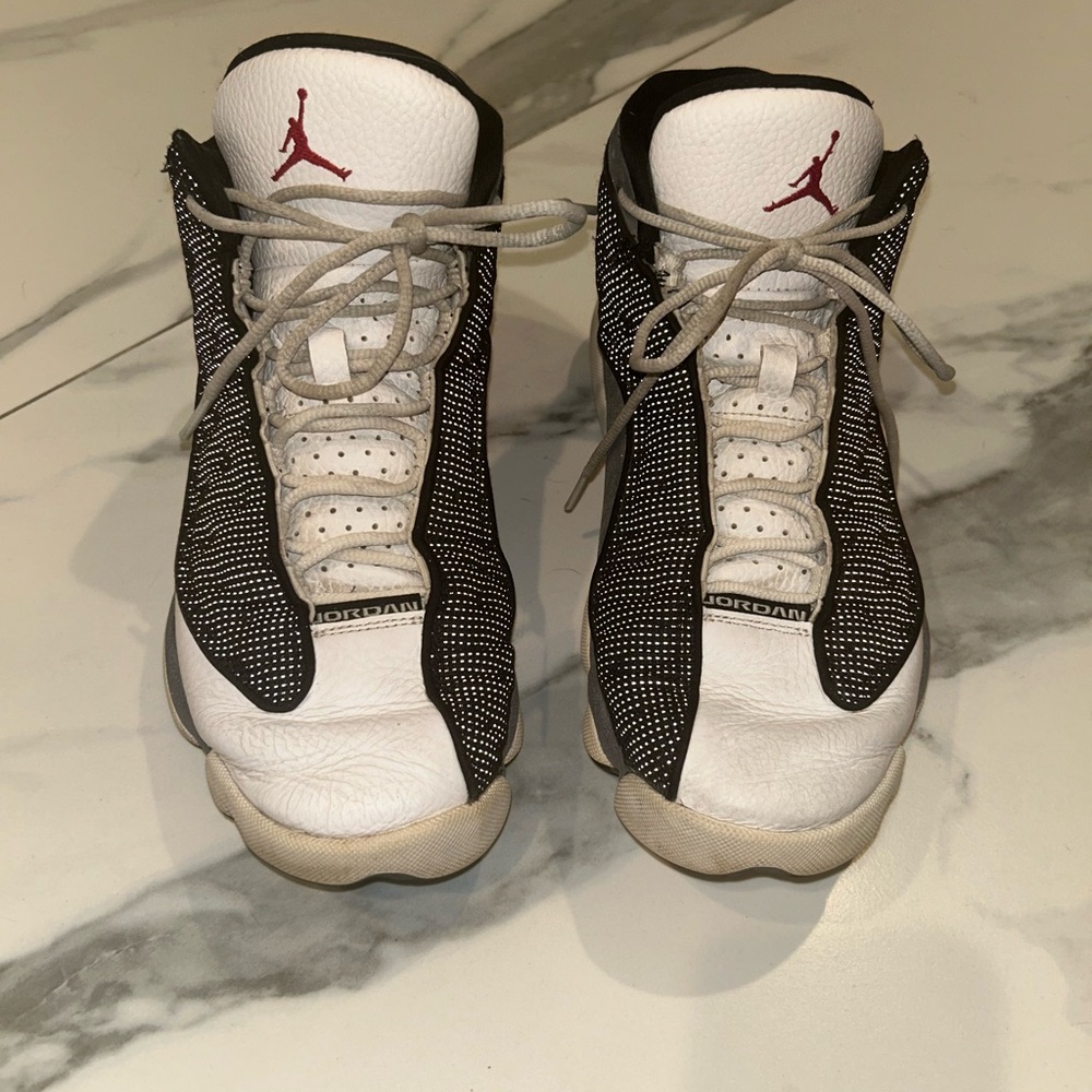 Air Jordan 13 Black and White Sneakers